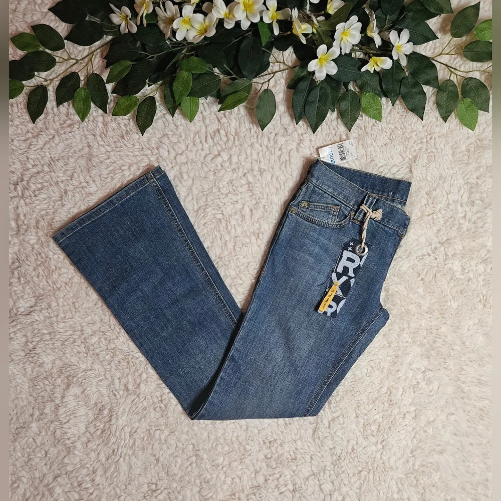 Roxy Rosie Flared Leg Vintage Wash Jeans